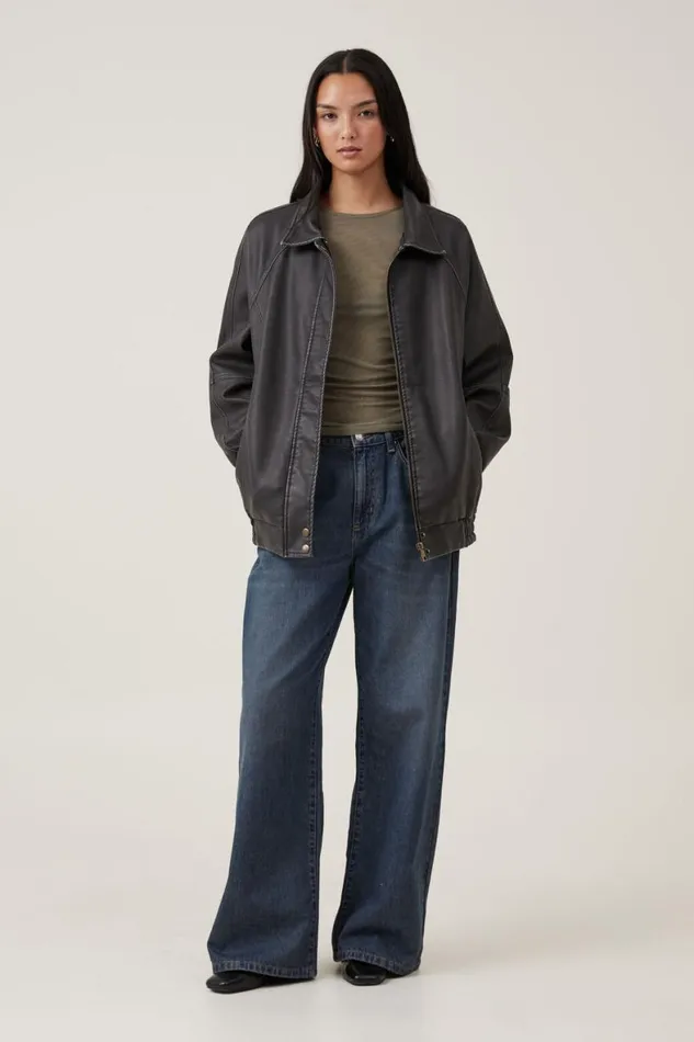 Women Tops Cotton On Becca Gathered Short Sleeve Tee Woodland