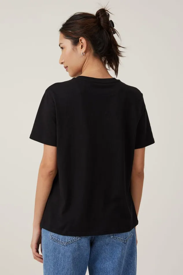 Women Tops Cotton On Regular Fit Graphic Tee Left On Readblack