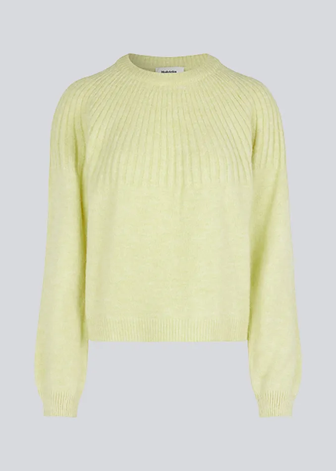 Women Truce Oneck Yellow Pear Modstrm Blouses and Knitwear