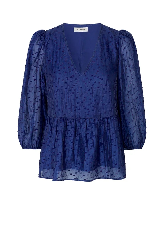 Women Tynna Top Clematis Blue Modstrm Tops