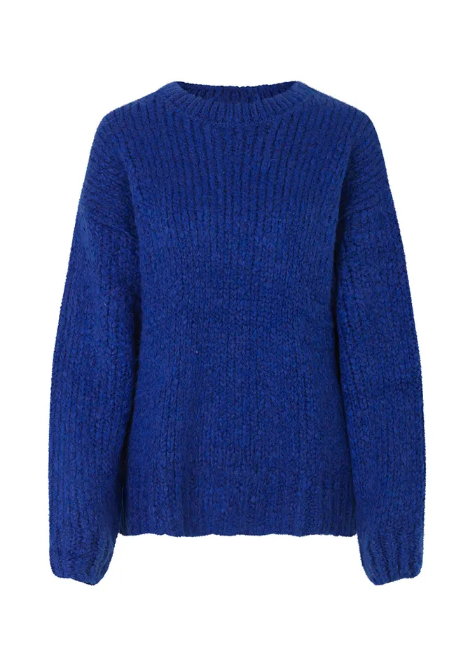 Women Valentia Oneck Electric Blue Modstrm Blouses and Knitwear