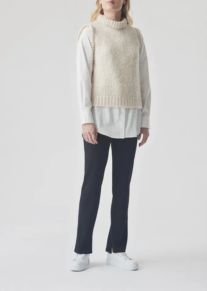 Women Valentia Vest Off White Modstrm Blouses and Knitwear