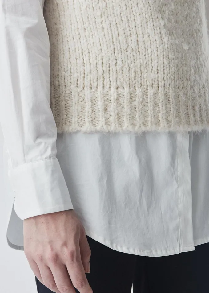 Women Valentia Vest Off White Modstrm Blouses and Knitwear Women Valentia Vest Off White Modstrm Blouses and Knitwear