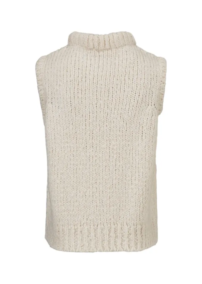Women Valentia Vest Off White Modstrm Blouses and Knitwear Women Valentia Vest Off White Modstrm Blouses and Knitwear
