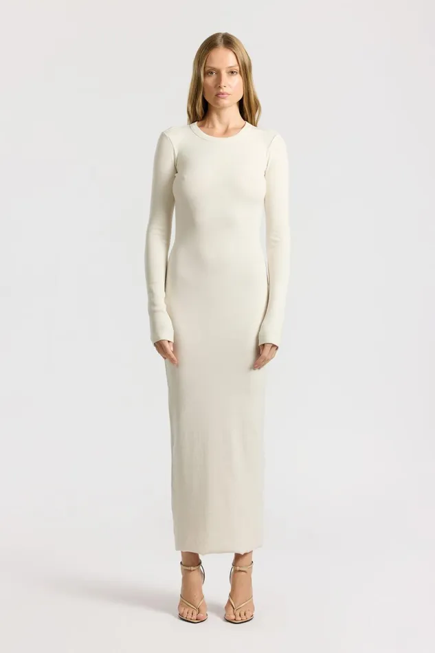 Women Verona Crewneck Maxi Dress Bone COTTON CITIZEN Dresses