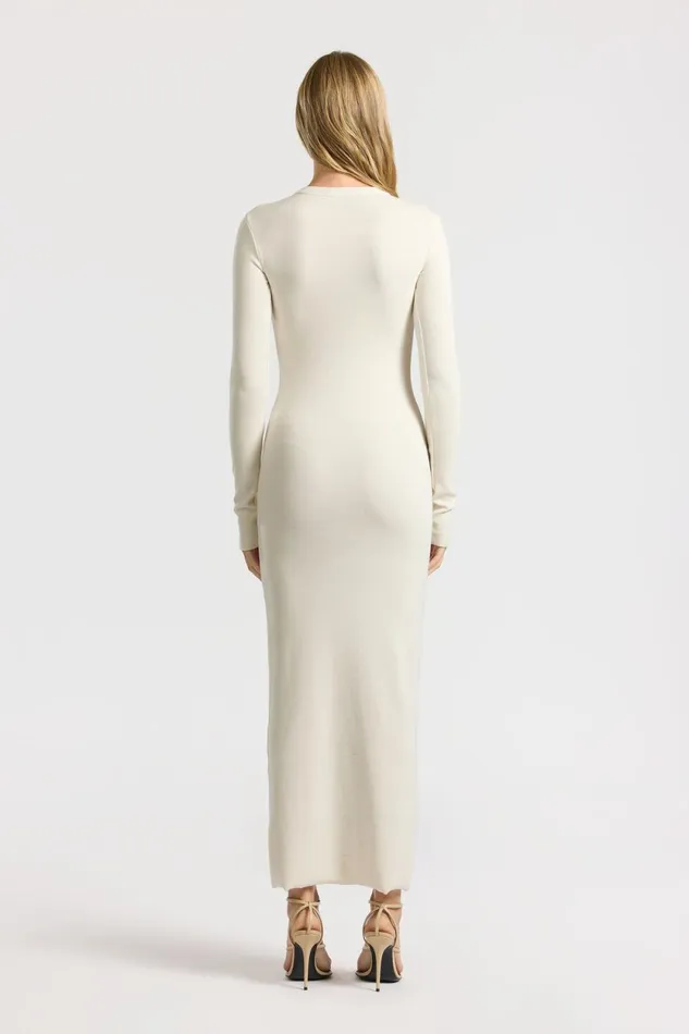 Women Verona Crewneck Maxi Dress Bone COTTON CITIZEN Dresses Women Verona Crewneck Maxi Dress Bone COTTON CITIZEN Dresses