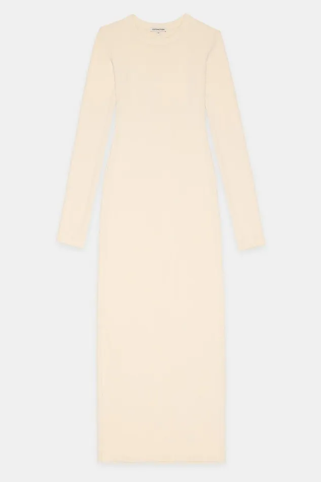 Women Verona Crewneck Maxi Dress Bone COTTON CITIZEN Dresses Women Verona Crewneck Maxi Dress Bone COTTON CITIZEN Dresses