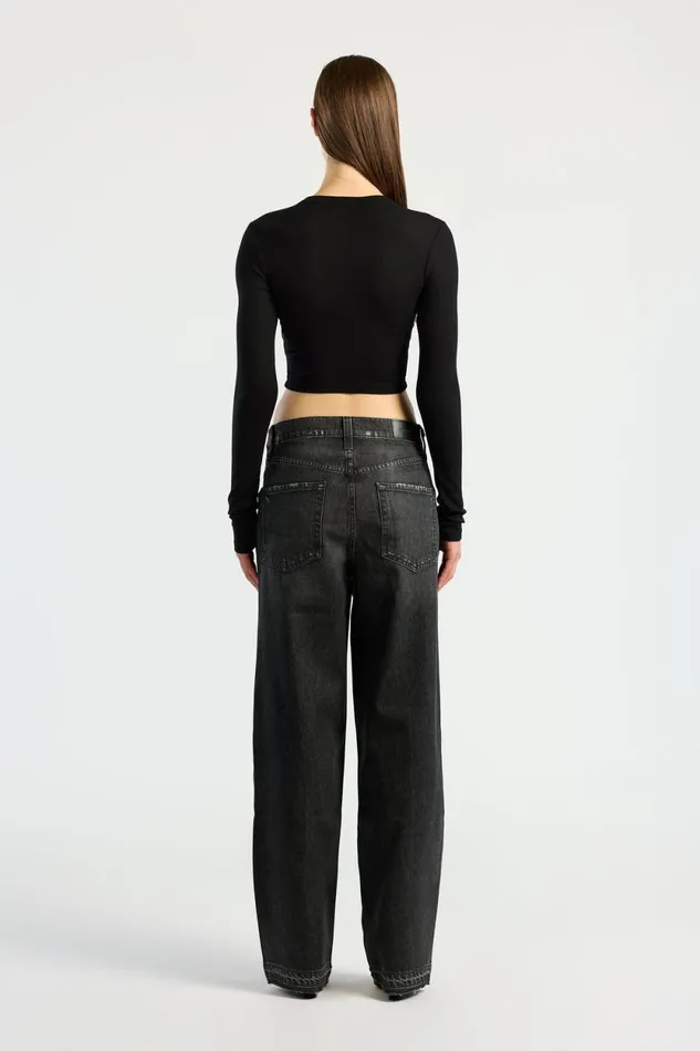 Women Verona Crop Shirt Jet Black COTTON CITIZEN Shirts Women Verona Crop Shirt Jet Black COTTON CITIZEN Shirts