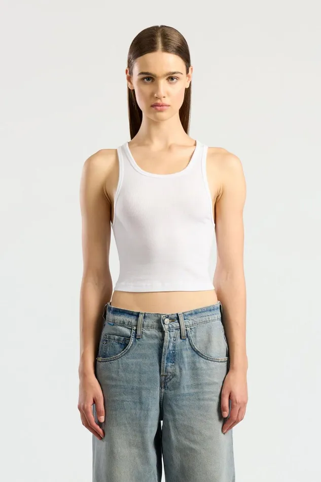 Women Verona Crop Tank White COTTON CITIZEN Tanks