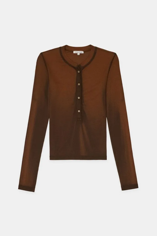 Women Verona Henley Chestnut Cast COTTON CITIZEN Shirts