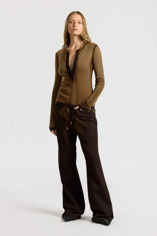 Women Verona Henley Espresso Cast COTTON CITIZEN Shirts