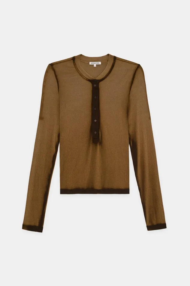 Women Verona Henley Espresso Cast COTTON CITIZEN Shirts