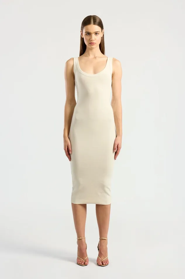 Women Verona Midi Dress Bone COTTON CITIZEN Dresses