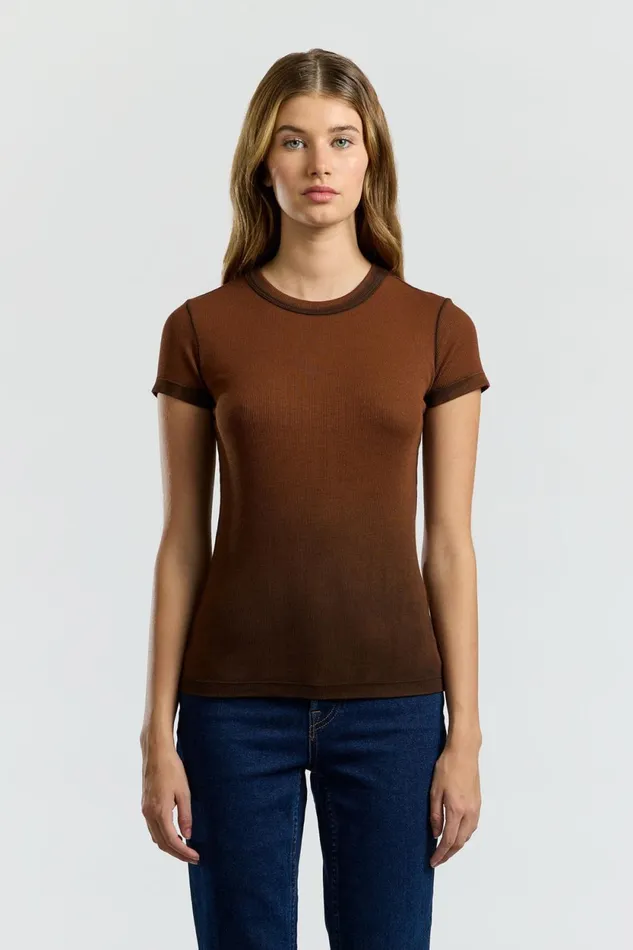 Women Verona Tee Chestnut Cast COTTON CITIZEN Tees