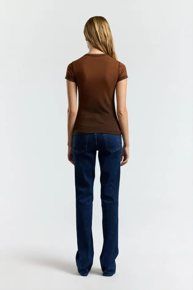 Women Verona Tee Chestnut Cast COTTON CITIZEN Tees Women Verona Tee Chestnut Cast COTTON CITIZEN Tees