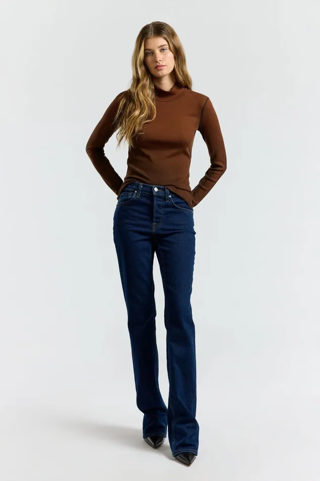 Women Verona Turtleneck Chestnut Cast COTTON CITIZEN Shirts Women Verona Turtleneck Chestnut Cast COTTON CITIZEN Shirts