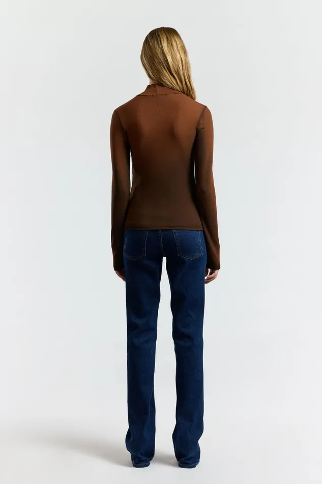 Women Verona Turtleneck Chestnut Cast COTTON CITIZEN Shirts Women Verona Turtleneck Chestnut Cast COTTON CITIZEN Shirts
