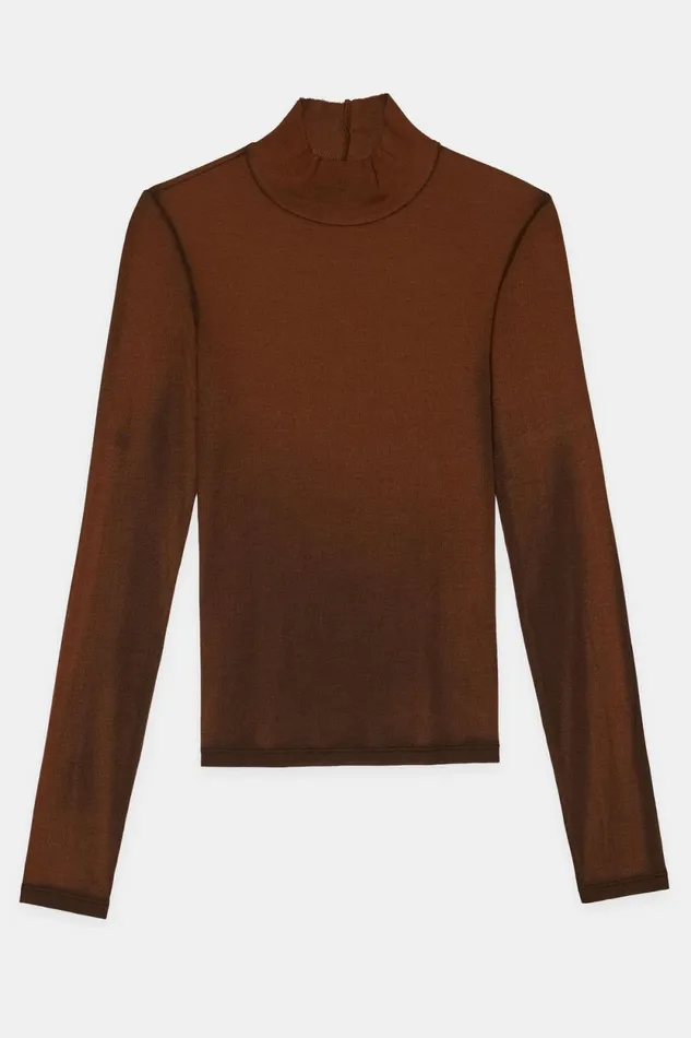 Women Verona Turtleneck Chestnut Cast COTTON CITIZEN Shirts Women Verona Turtleneck Chestnut Cast COTTON CITIZEN Shirts