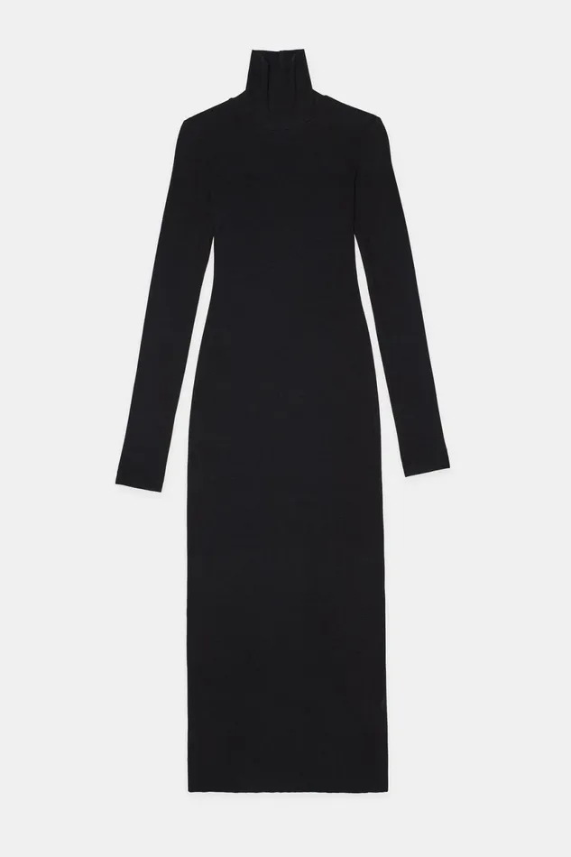 Women Verona Turtleneck Maxi Dress Jet Black COTTON CITIZEN Dresses Women Verona Turtleneck Maxi Dress Jet Black COTTON CITIZEN Dresses