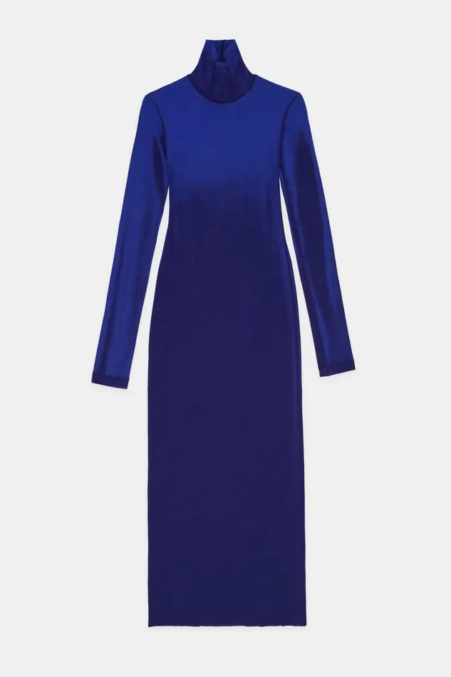Women Verona Turtleneck Maxi Dress Royal Blue Cast COTTON CITIZEN Dresses Women Verona Turtleneck Maxi Dress Royal Blue Cast COTTON CITIZEN Dresses