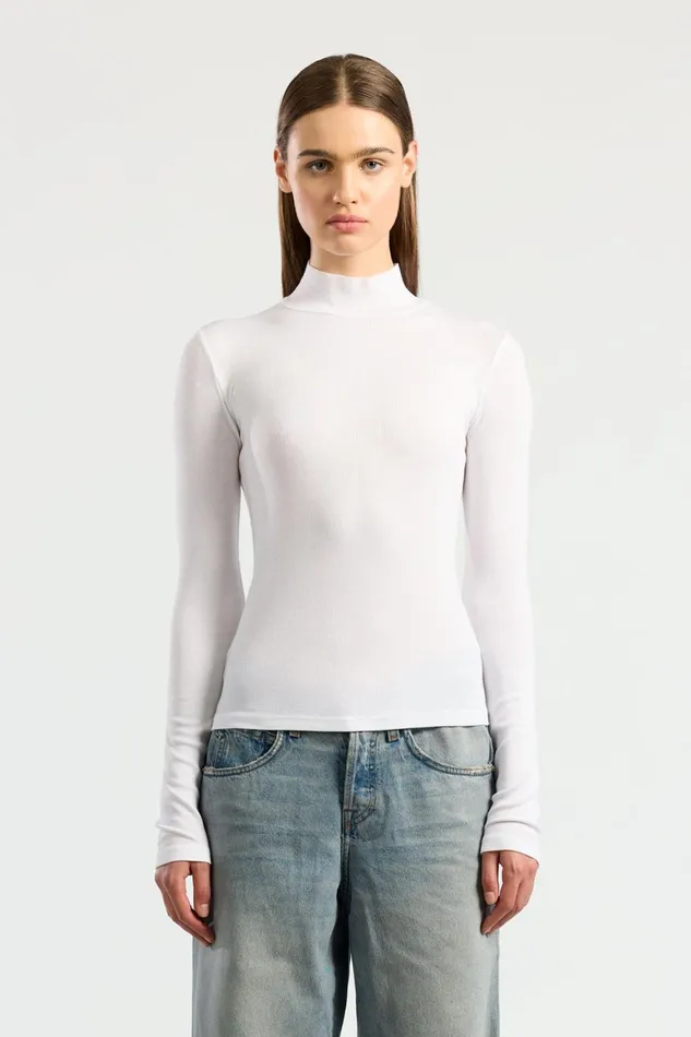 Women Verona Turtleneck White COTTON CITIZEN Shirts