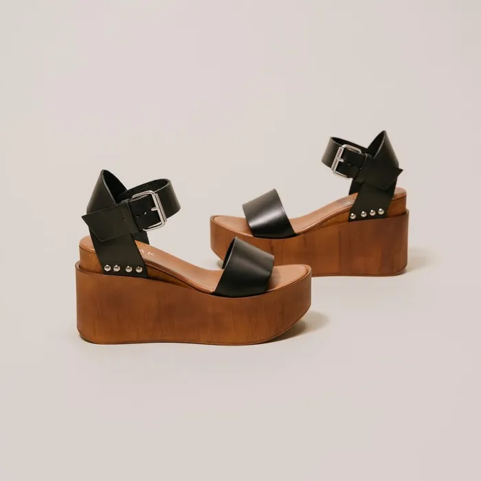 Women Wedges Espadrilles Jonak Sandals With Wedge Heels And Silver Details