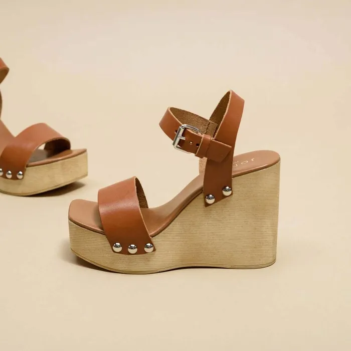 Women Wedges Espadrilles Jonak Sandals With Wedge Heels And Silver Details