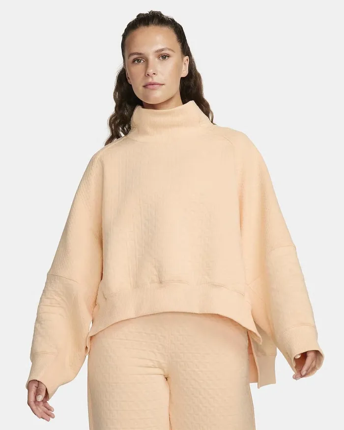 Women Yoga ThermaFit Ice Peach Nike Hoodies And Sweatshirts