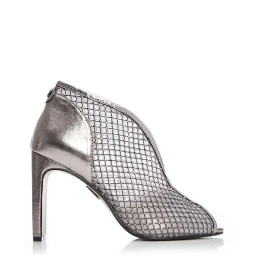 Yoraylia Pewter Textile Women Moda In Pelle High Heel Shoes